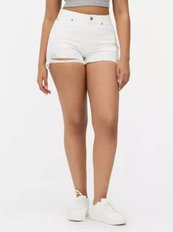 Primark Szorty<Spodenki jeansowe z przetarciami