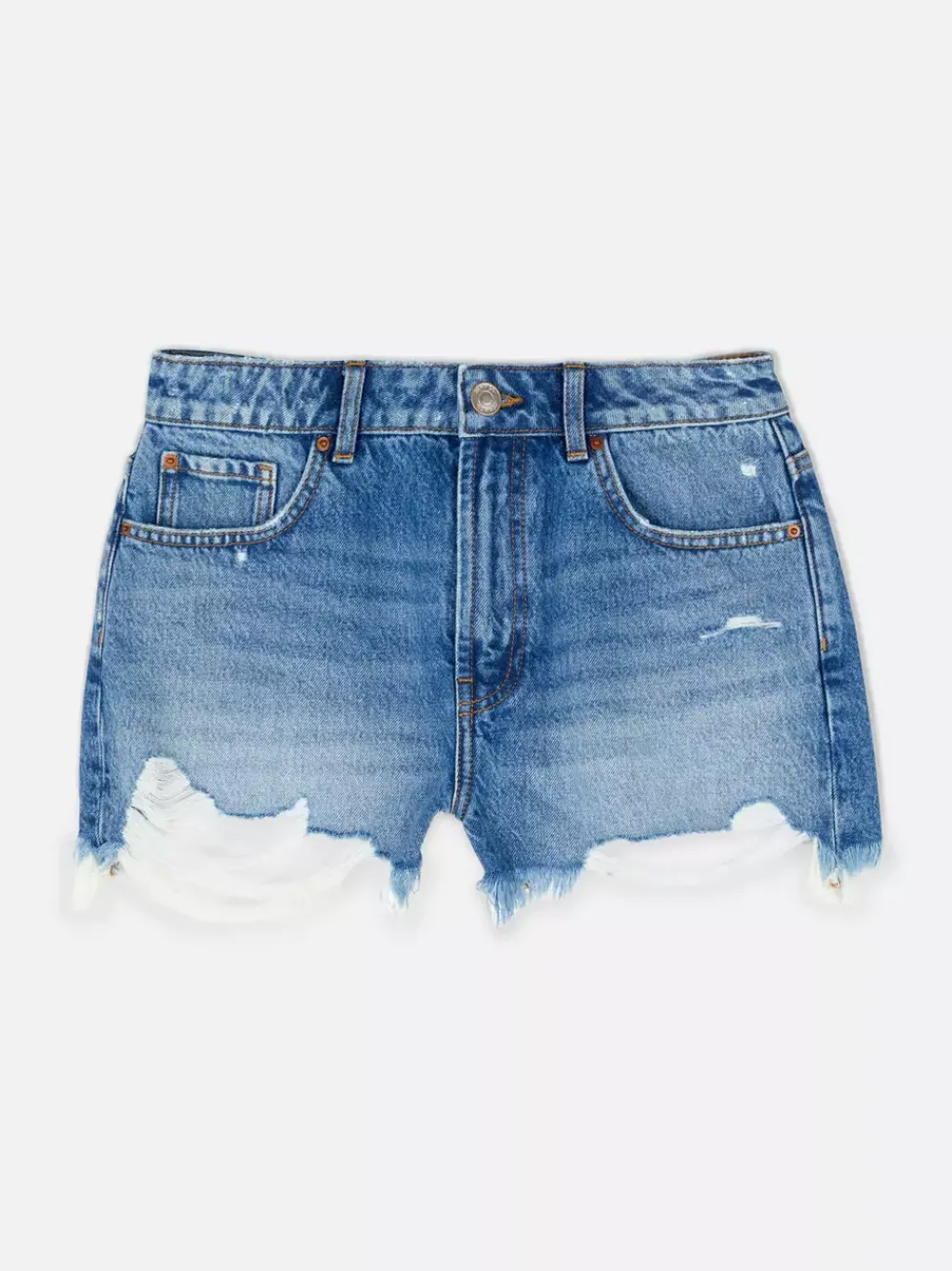 Primark Szorty<Spodenki jeansowe z przetarciami