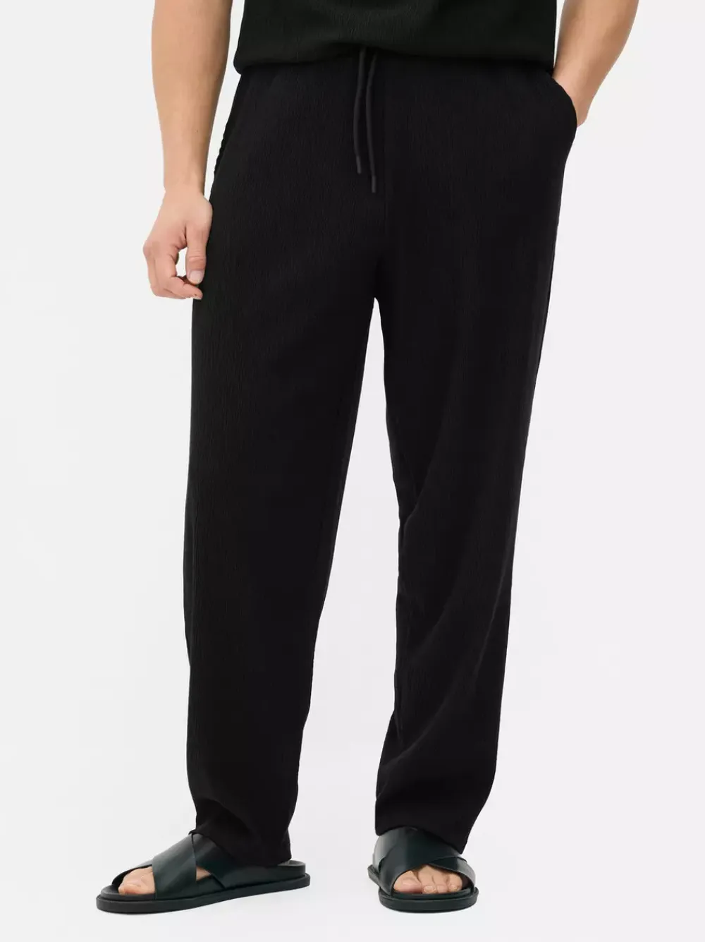 Primark Spodnie<Spodnie o marszczonej fakturze ze sznurkiem Kem