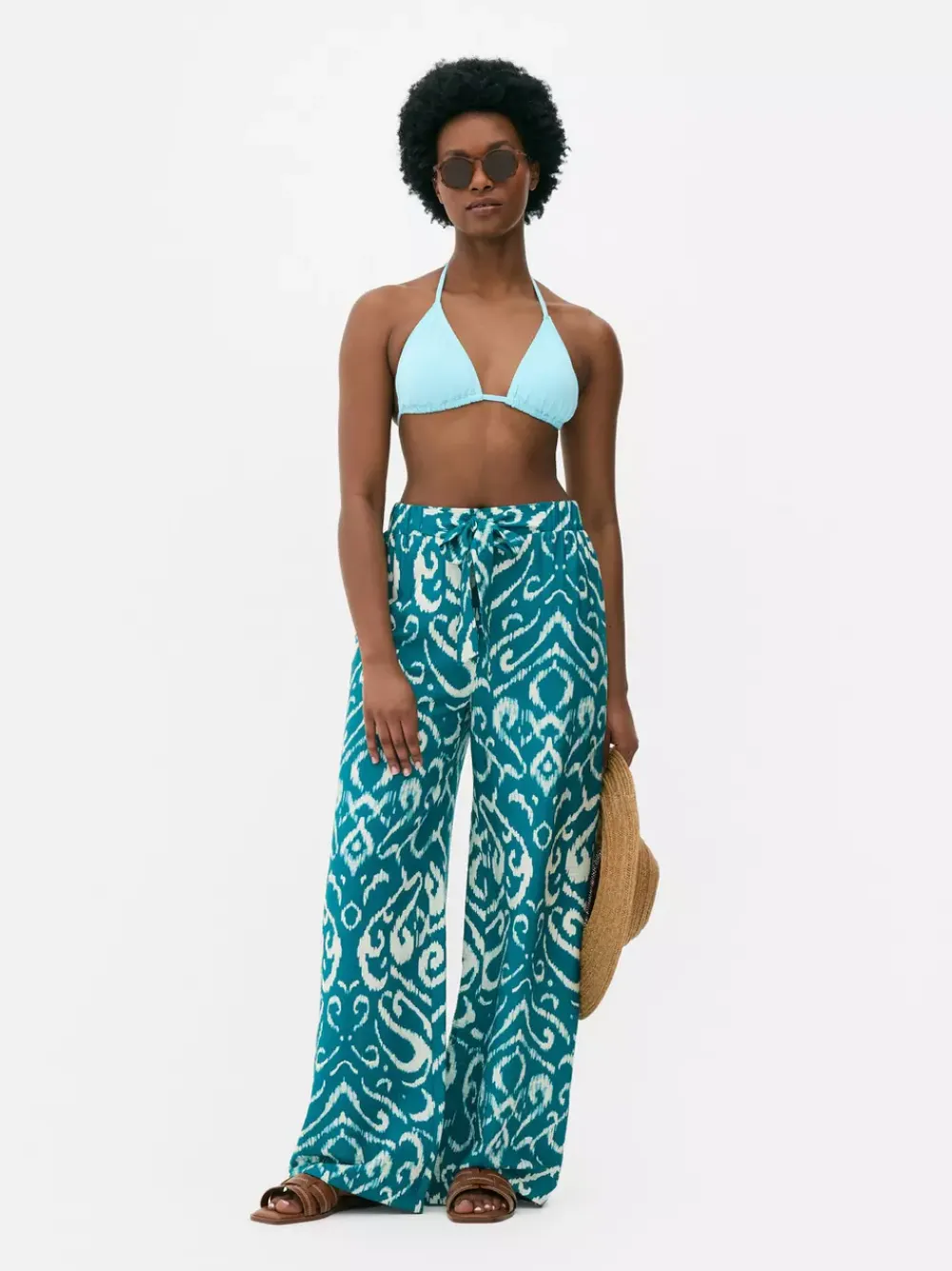 Primark Spodnie I Legginsy<Spodnie palazzo z szerokimi nogawkami i nadrukiem