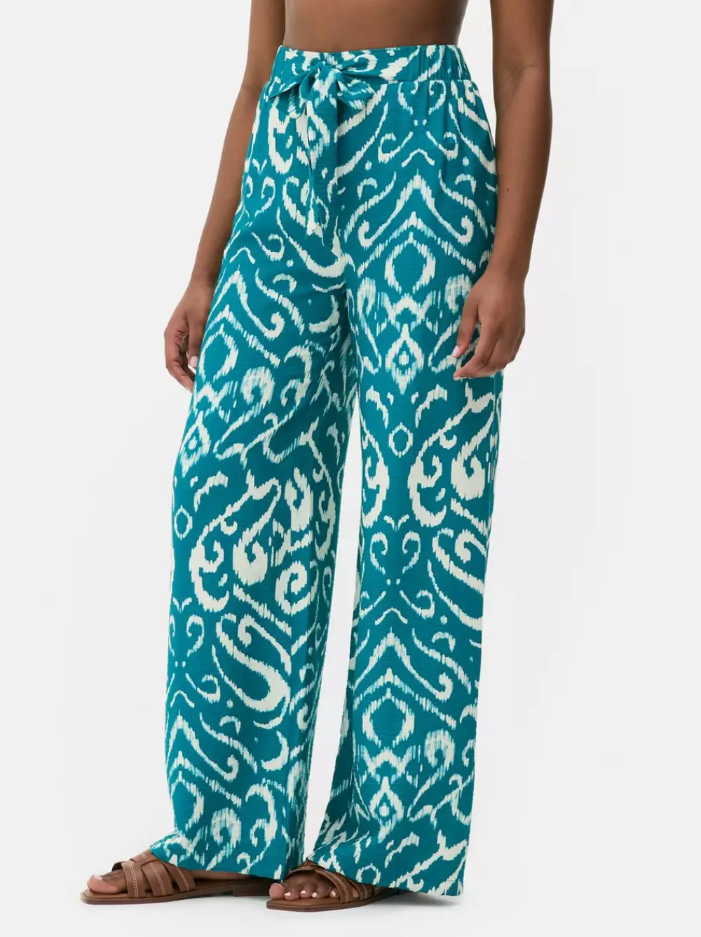 Primark Spodnie I Legginsy<Spodnie palazzo z szerokimi nogawkami i nadrukiem