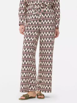 Primark Spodnie I Legginsy<Spodnie palazzo z szerokimi nogawkami i nadrukiem