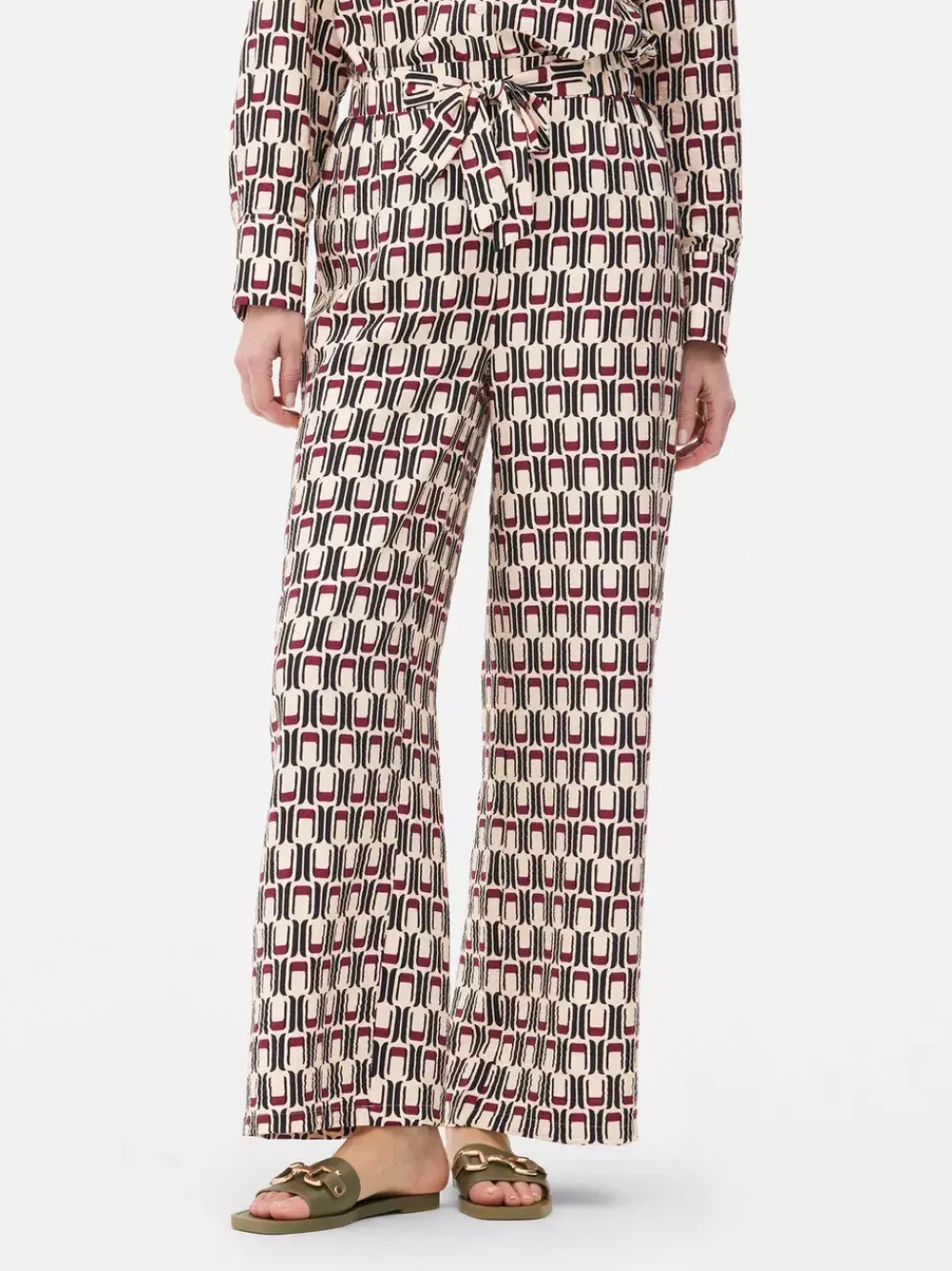 Primark Spodnie I Legginsy<Spodnie palazzo z szerokimi nogawkami i nadrukiem