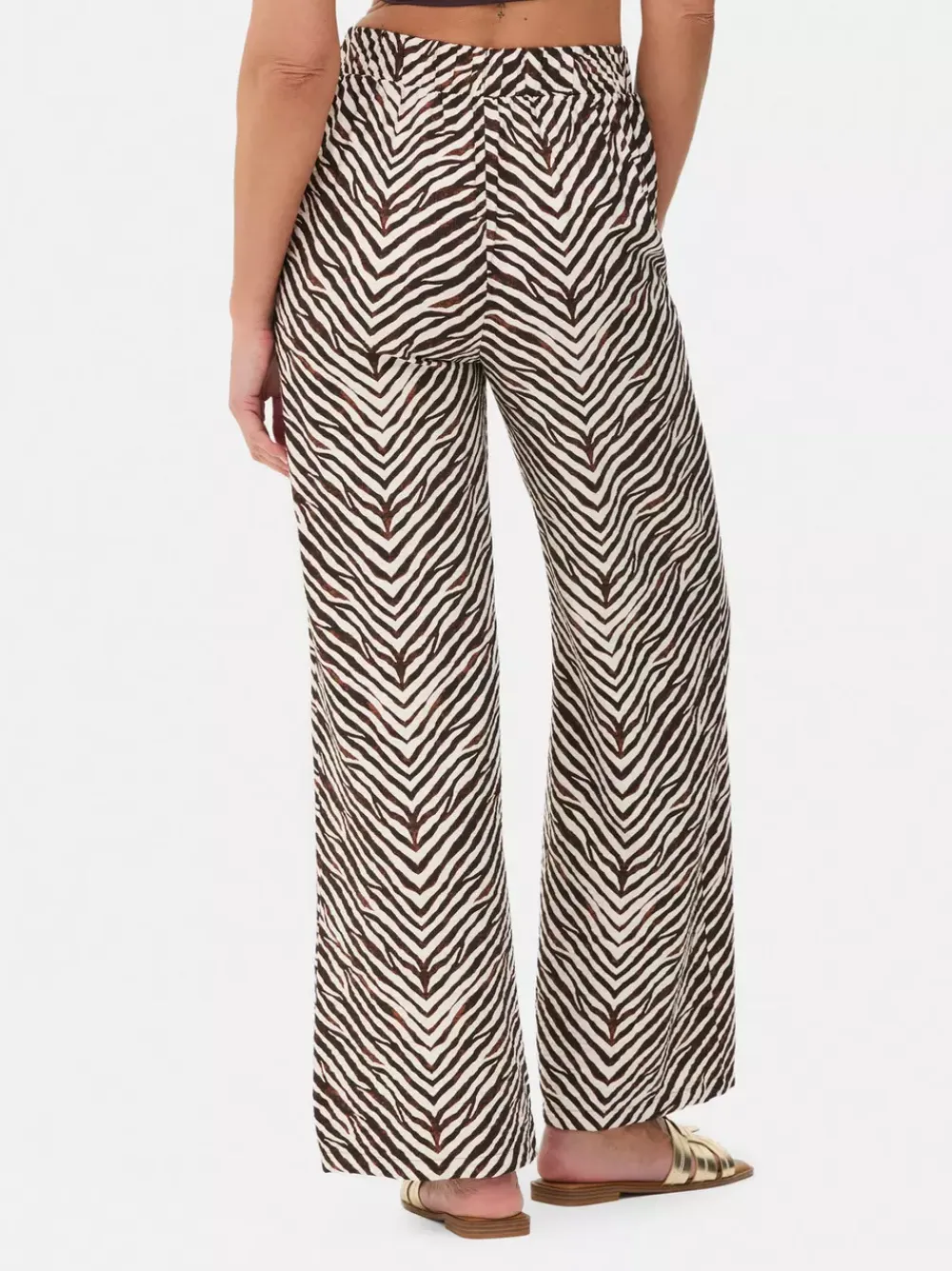Primark Spodnie I Legginsy<Spodnie palazzo z szerokimi nogawkami i nadrukiem