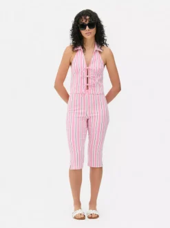 Primark Spodnie I Legginsy<Spodnie typu capri w paski