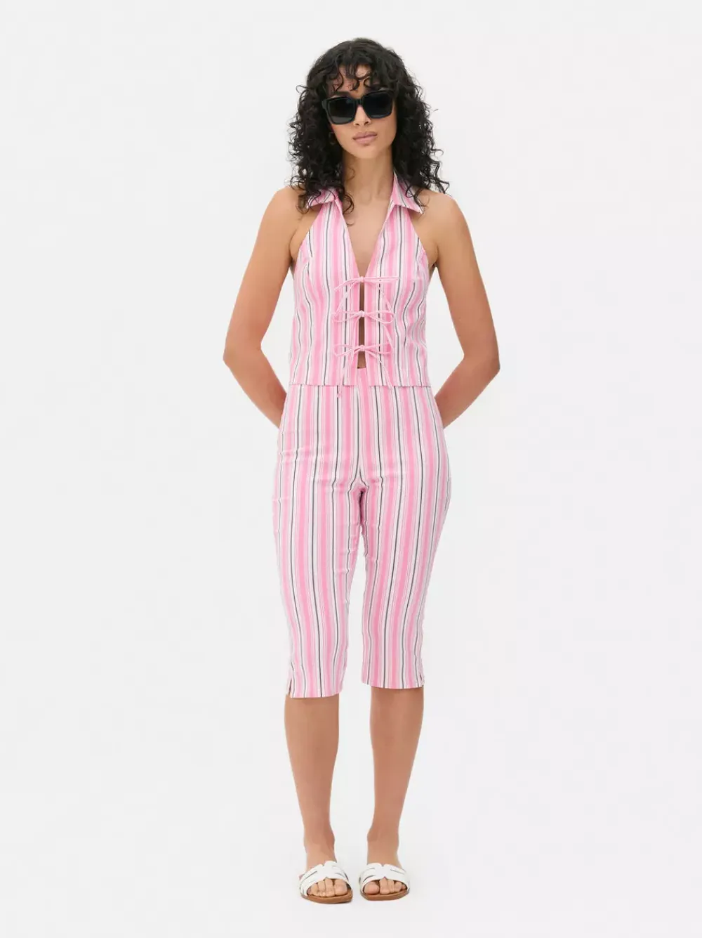 Primark Spodnie I Legginsy<Spodnie typu capri w paski