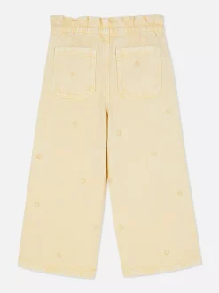 Dzieci Primark Jeansy<Spodnie typu paper bag z szeroką nogawką i wzorem
