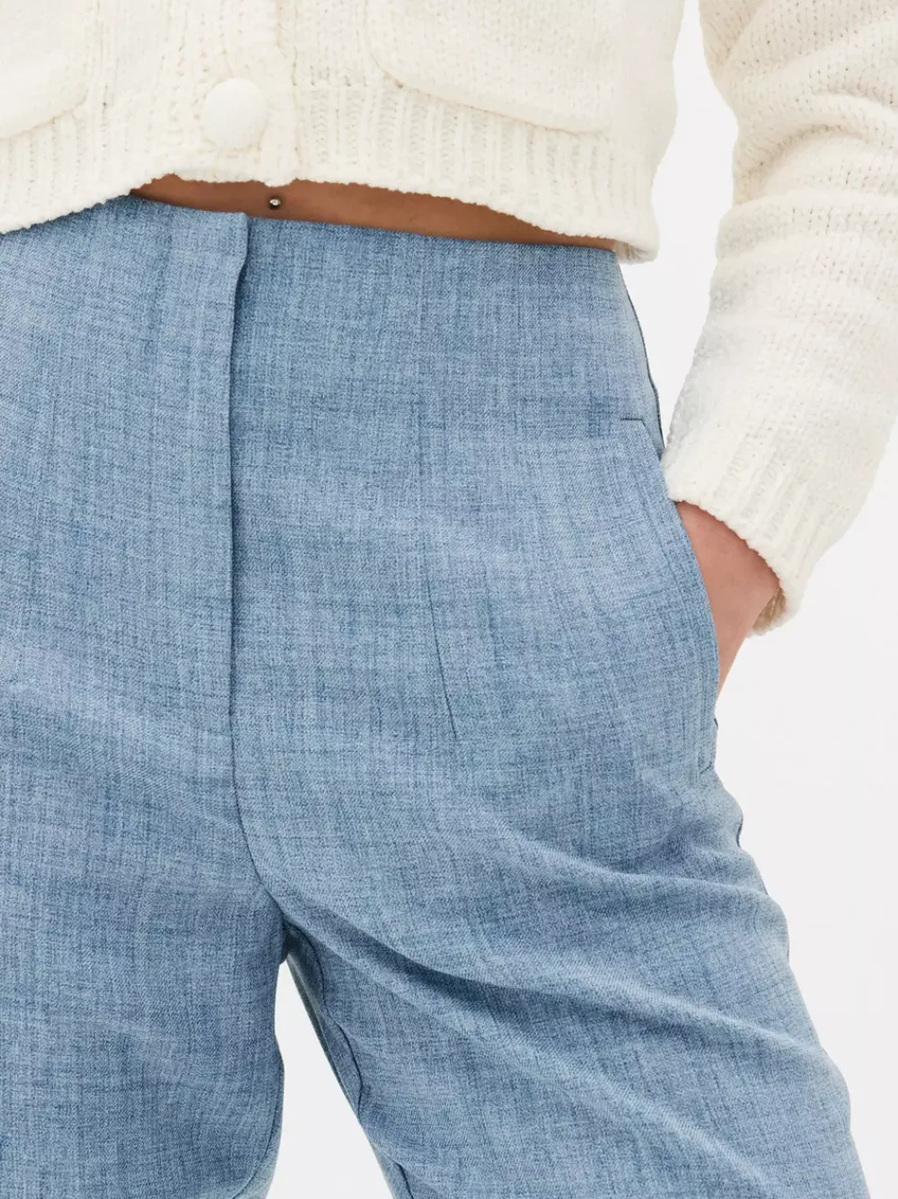 Primark Spodnie I Legginsy<Spodnie w prążki z wysokim stanem i motywem Sticha