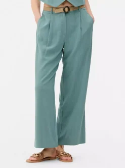 Primark Spodnie I Legginsy<Spodnie z paskiem i prostą nogawką