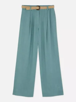 Primark Spodnie I Legginsy<Spodnie z paskiem i prostą nogawką