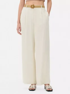 Primark Spodnie I Legginsy<Spodnie z paskiem i prostą nogawką