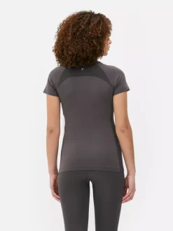 Primark Odzież Domowa I Na Siłownię|Topy I T-Shirty<Sportowy top z krótkim rękawem bez szwów