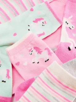 Dzieci Primark Skarpety I Rajstopy<Stopki z motywem jednorożca, 7 par