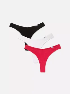Damskie Primark Majtki Damskie<Stringi w estetyce Miami Core, 3 pary