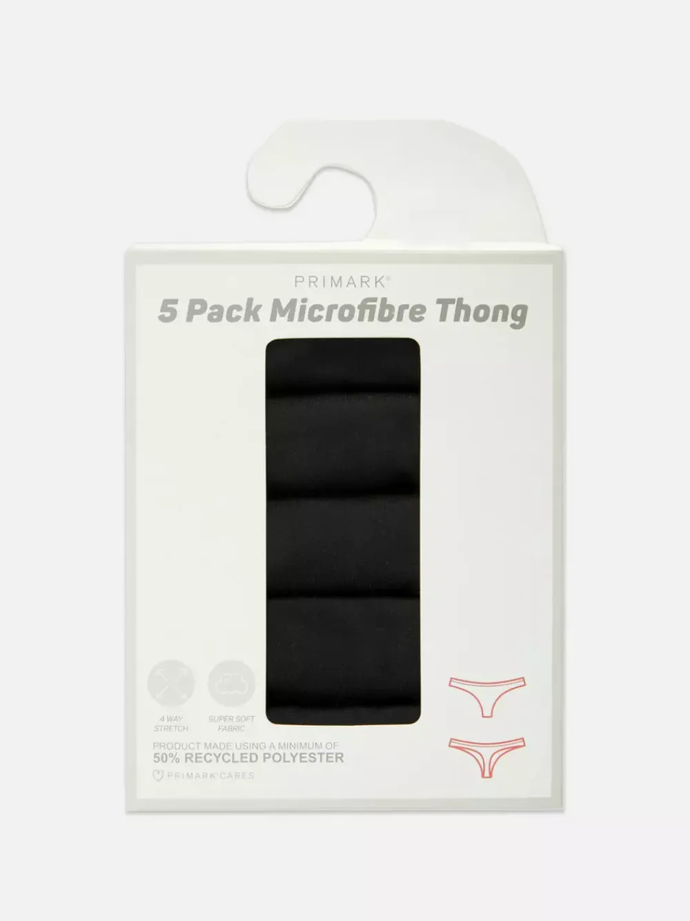 Damskie Primark Majtki Damskie<Stringi z mikrofibry, 5 par