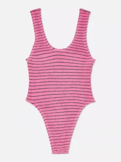 Primark Stroje Kąpielowe I Plażowe<Strój kąpielowy w paski z wycięciem na plecach