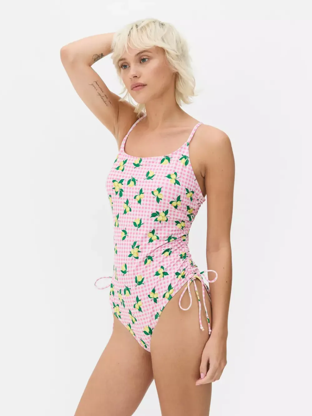 Primark Stroje Kąpielowe I Plażowe<Strój kąpielowy z marszczeniami i wiązaniem z boku