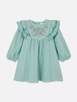 Dzieci Primark Sukienki<Sukienka z falbaną w kwiaty z muszelkowym brzegiem