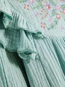 Dzieci Primark Sukienki<Sukienka z falbaną w kwiaty z muszelkowym brzegiem
