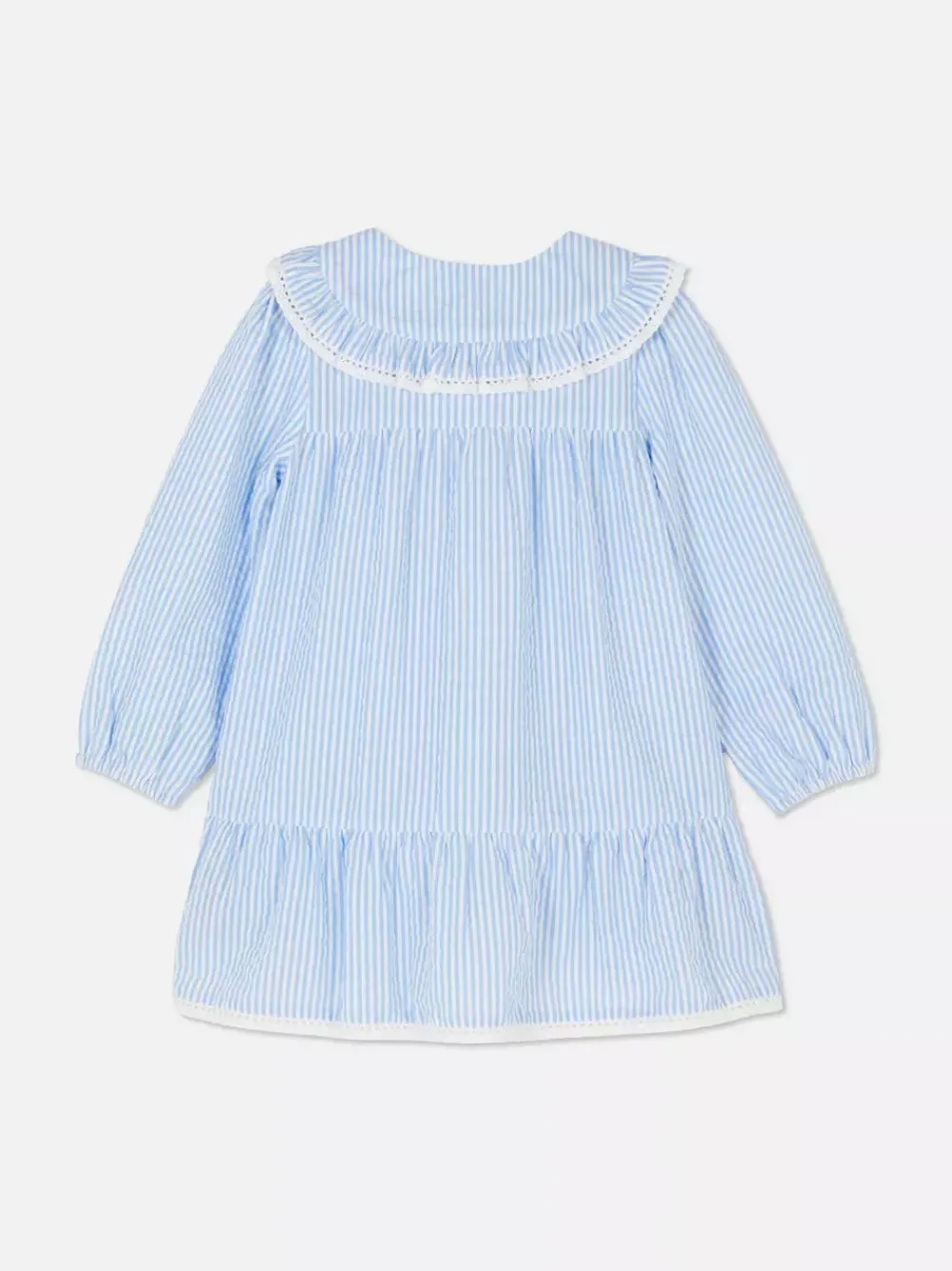 Dzieci Primark Sukienki<Sukienka z tkaniny seersucker z kołnierzem