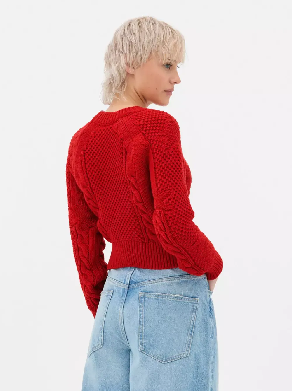 Primark Swetry I Kardigany<Sweter o splocie warkoczowym z amerykańską flagą