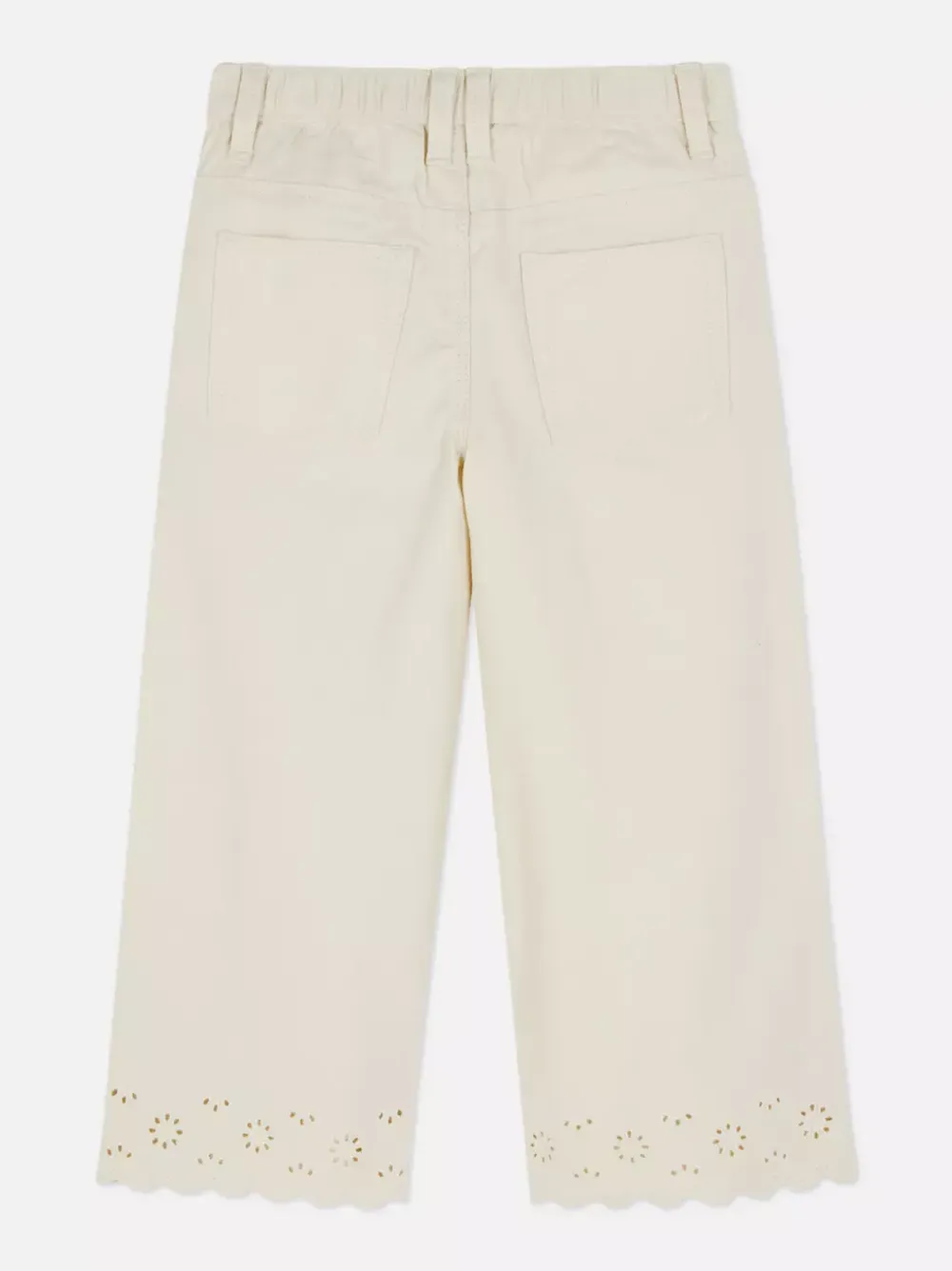 Dzieci Primark Spodnie I Legginsy<Szerokie jeansy z obszyciem z haftem angielskim