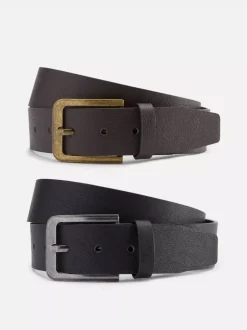 Primark Paski|Garnitury I Eleganckie Ubrania<Szerokie paski ze sztucznej skóry, 2 szt.