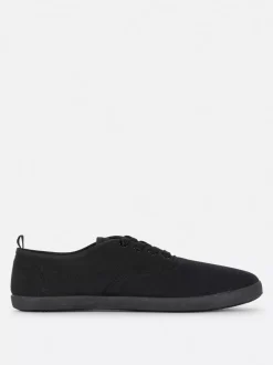 Primark Buty Sportowe|Odzież Domowa I Na Siłownię<Sznurowane płócienne tenisówki