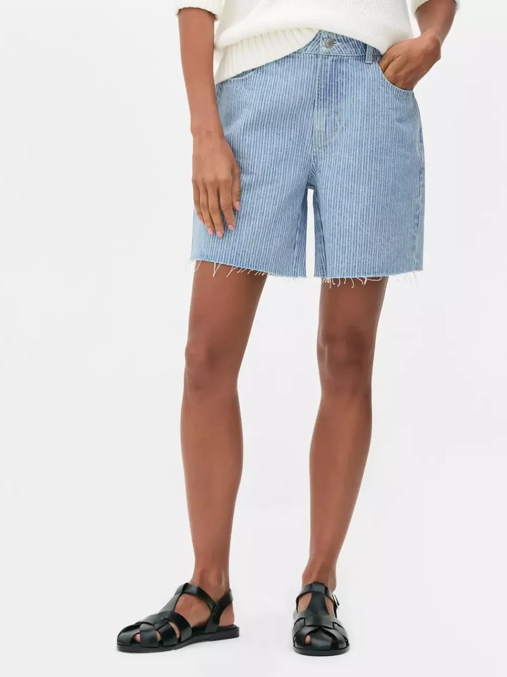 Primark Szorty<Szorty jeansowe boyfriend