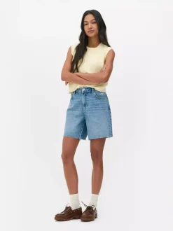 Primark Szorty<Szorty jeansowe boyfriend