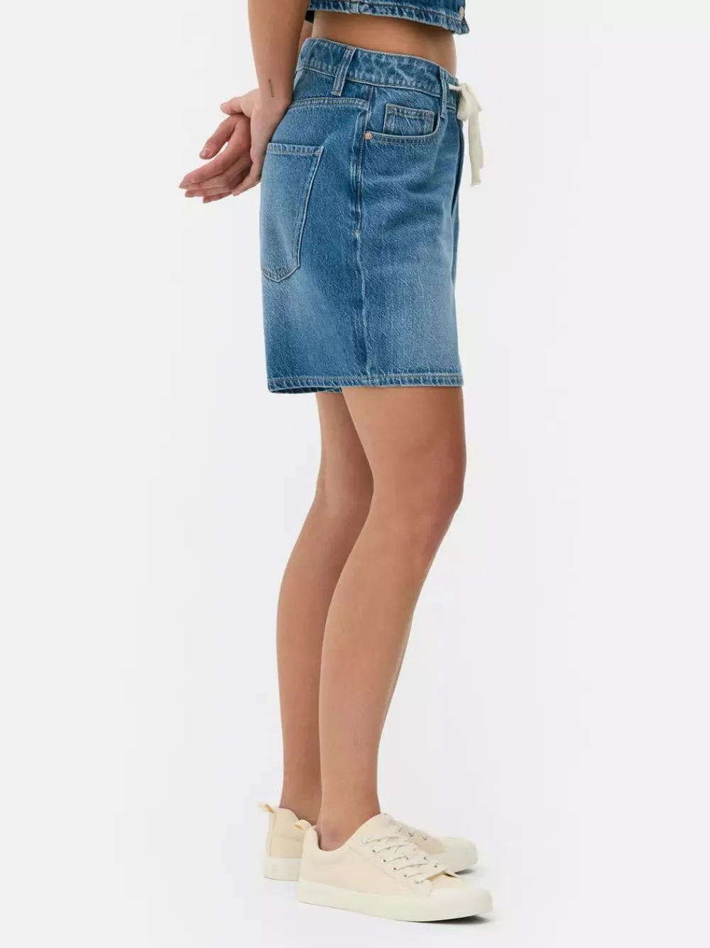 Primark Szorty<Szorty jeansowe z wiązaniem z przodu