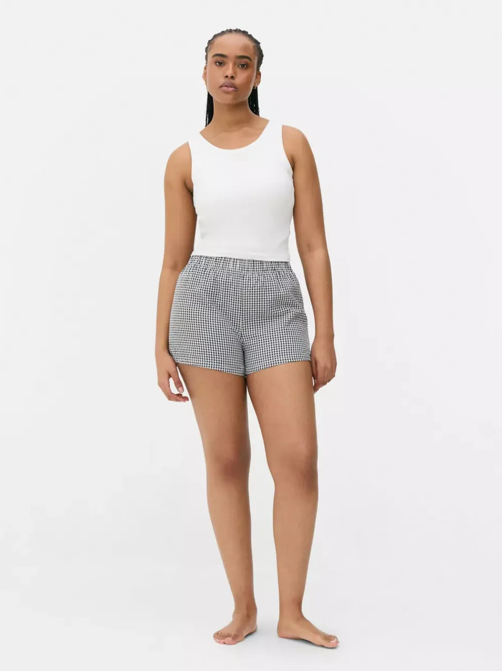 Primark Spodnie Od Piżamy<Szorty piżamowe w kratę