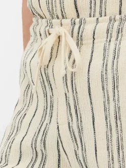 Primark Szorty<Szorty w paski ze sznurkiem w talii