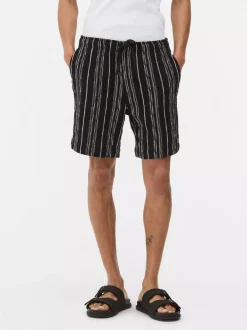 Primark Szorty<Szorty w paski ze sznurkiem w talii