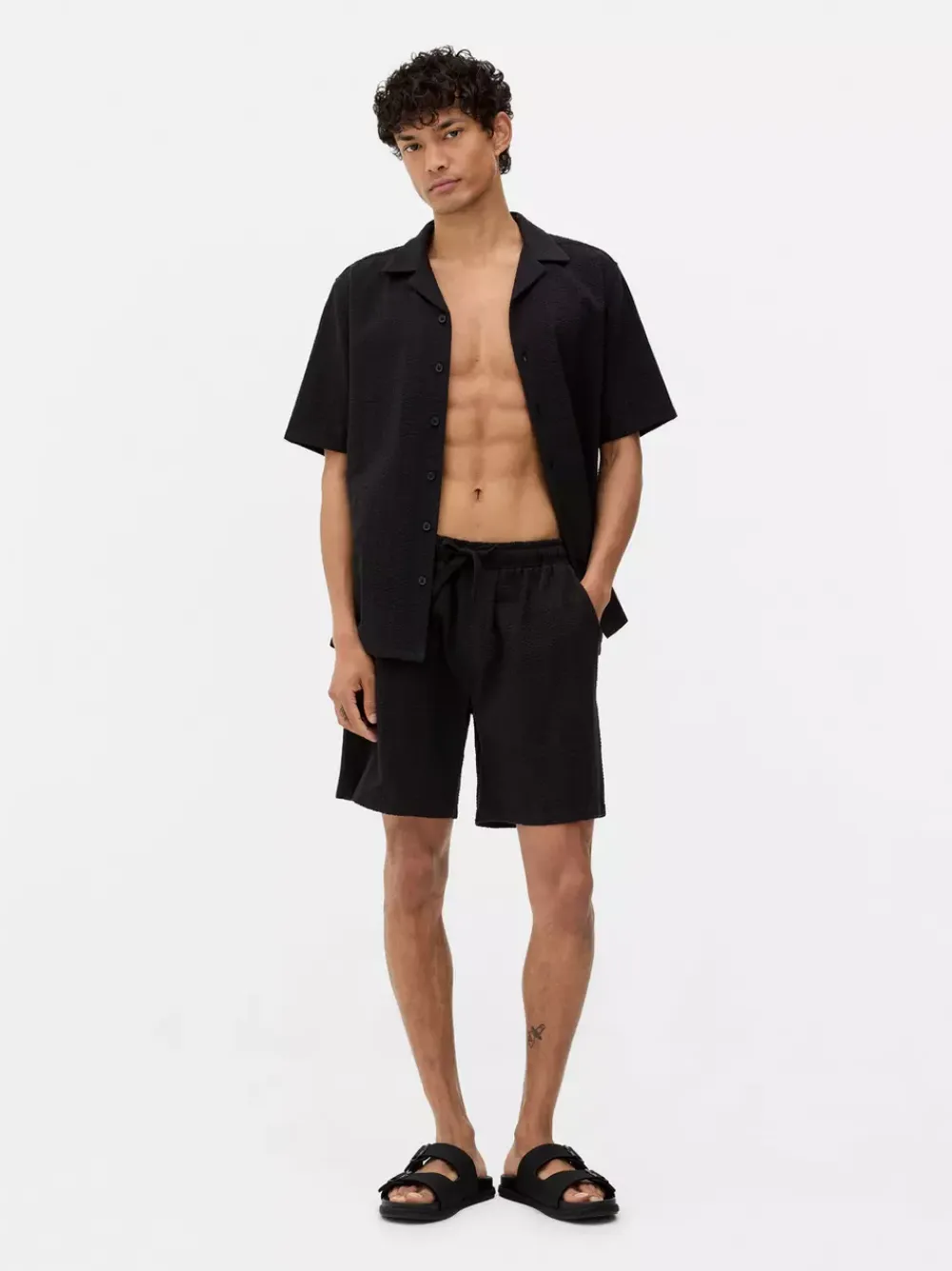 Primark Szorty<Szorty z tkaniny seersucker, część zestawu