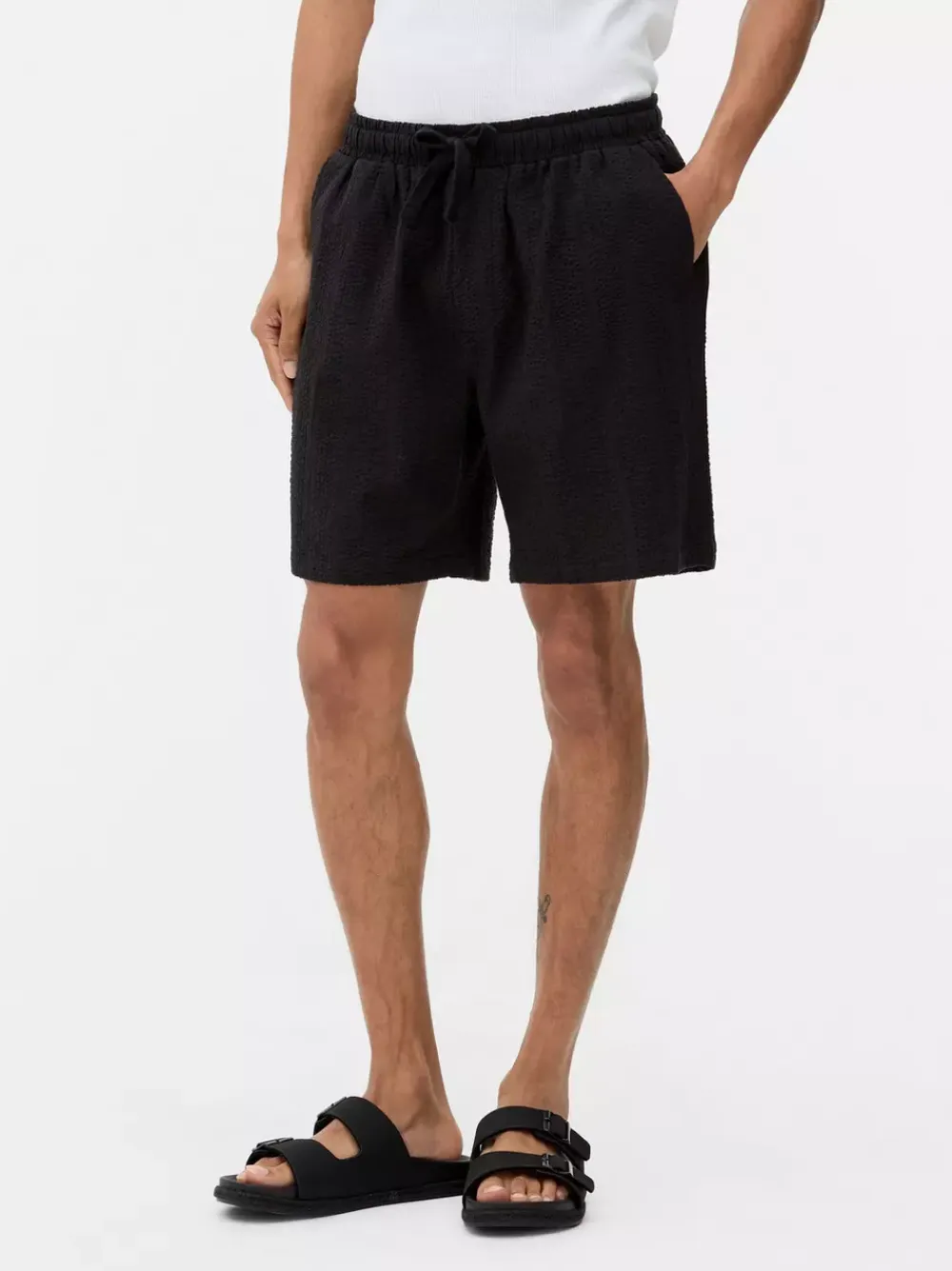 Primark Szorty<Szorty z tkaniny seersucker, część zestawu