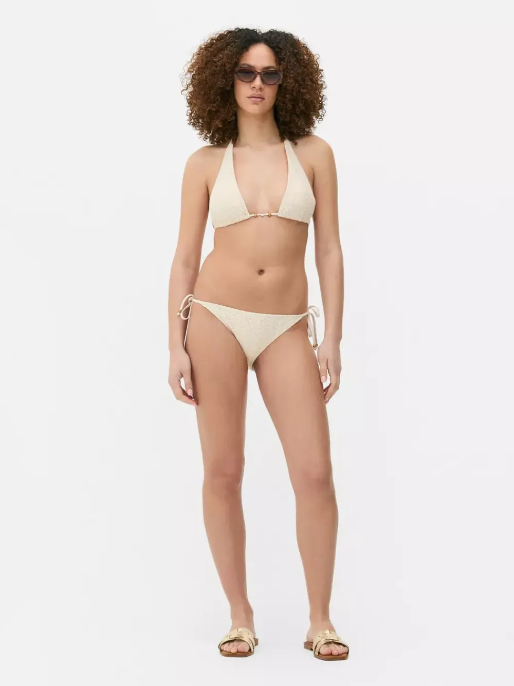 Primark Stroje Kąpielowe I Plażowe<Szydełkowa góra od bikini wiązana przy szyi