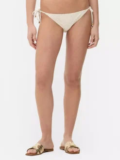Primark Stroje Kąpielowe I Plażowe<Szydełkowy dół od bikini z wiązaniem