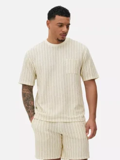 Primark Piżamy<Teksturowana góra od piżamy w paski