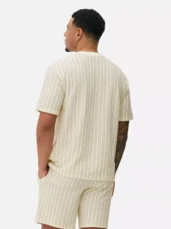 Primark Piżamy<Teksturowana góra od piżamy w paski