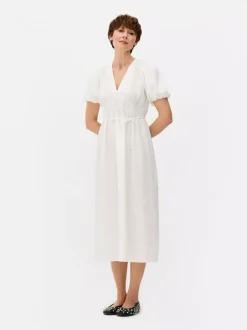 Primark Sukienki<Teksturowana sukienka midi na guziki