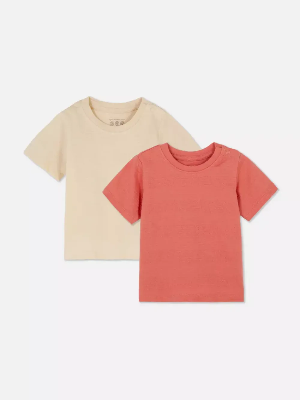 Primark Topy I T-Shirty<Teksturowane koszulki z okrągłym dekoltem, 2 szt.