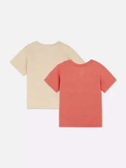 Primark Topy I T-Shirty<Teksturowane koszulki z okrągłym dekoltem, 2 szt.