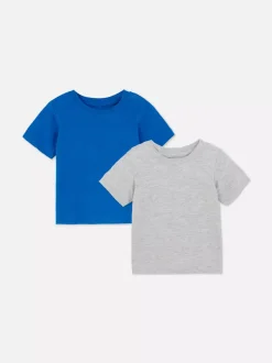 Primark Topy I T-Shirty<Teksturowane koszulki z okrągłym dekoltem, 2 szt.