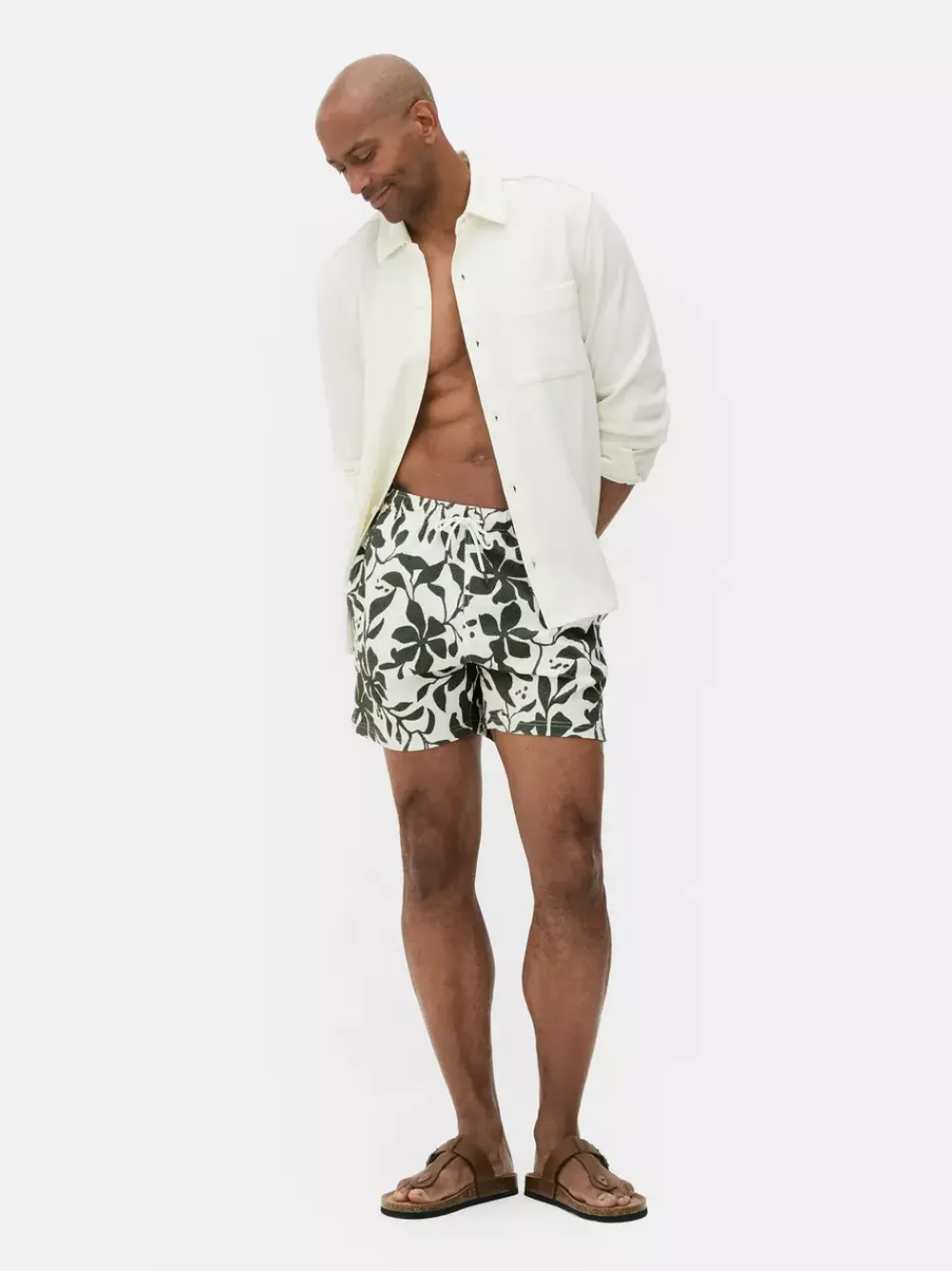 Primark Stroje Kąpielowe I Plażowe<Teksturowane szorty kąpielowe w kwiaty