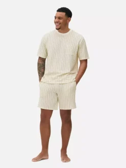 Primark Piżamy<Teksturowane szorty w paski