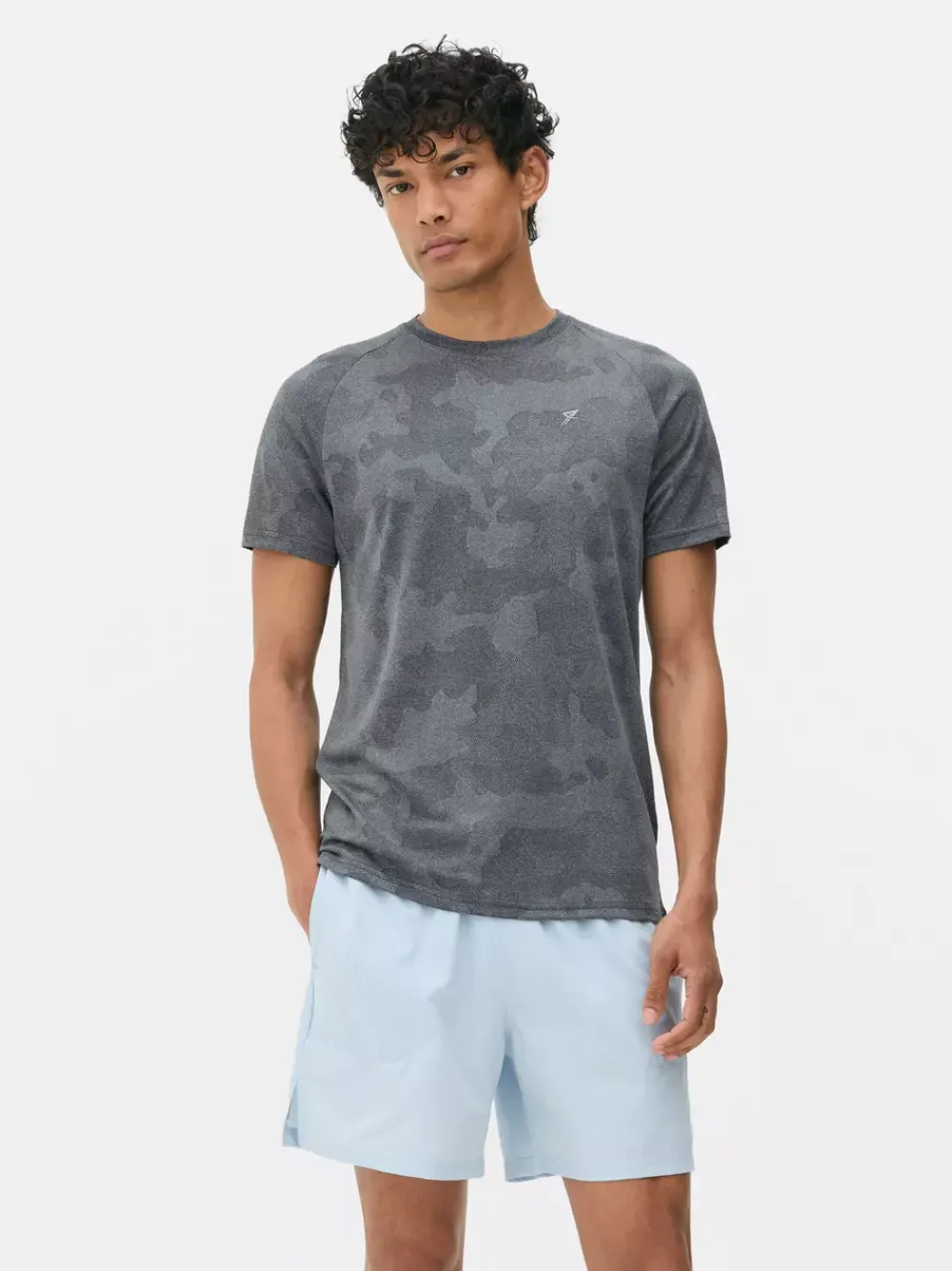 Primark Odzież Sportowa I Domowa|Topy I T-Shirty<Teksturowany T-shirt treningowy