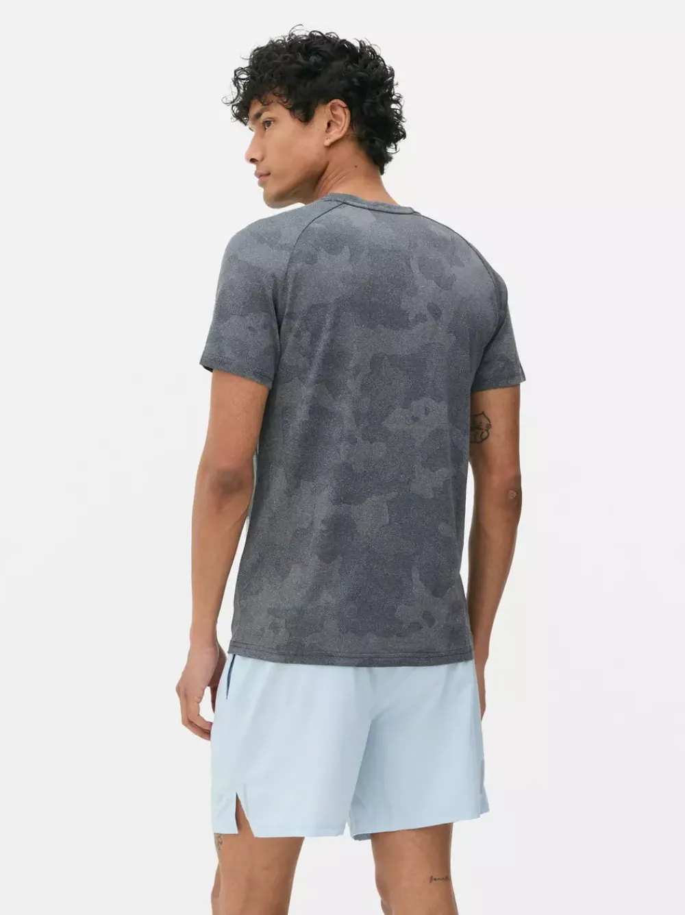 Primark Odzież Sportowa I Domowa|Topy I T-Shirty<Teksturowany T-shirt treningowy