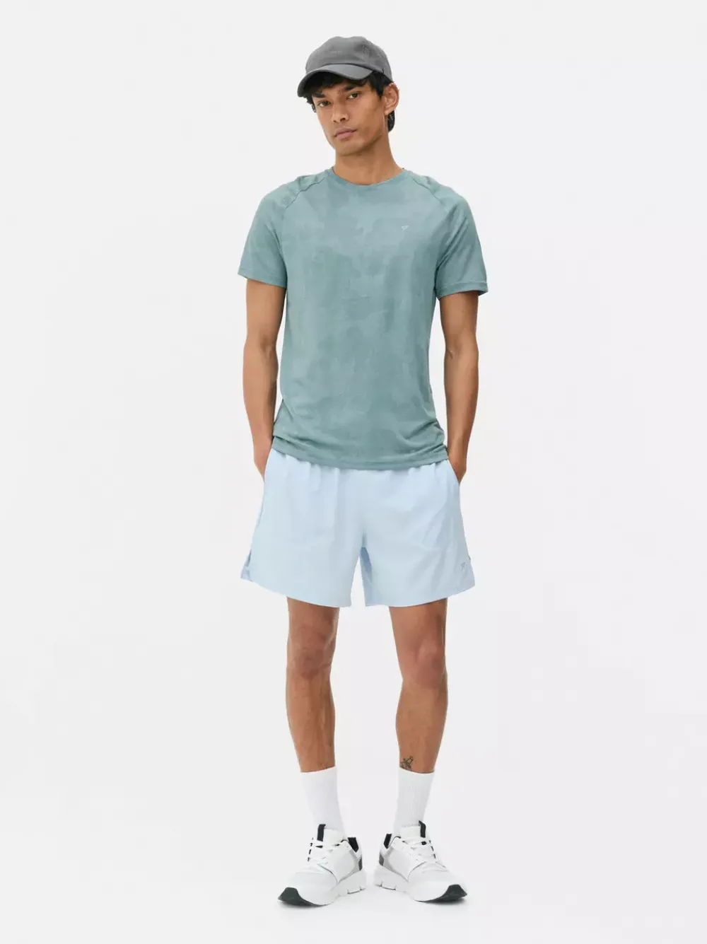 Primark Odzież Sportowa I Domowa|Topy I T-Shirty<Teksturowany T-shirt treningowy