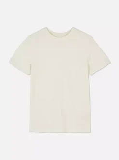 Dzieci Primark Topy I T-Shirty<Teksturowany T-shirt z okrągłym dekoltem